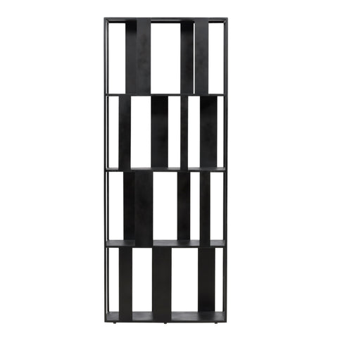 Isiah Black Bookcase