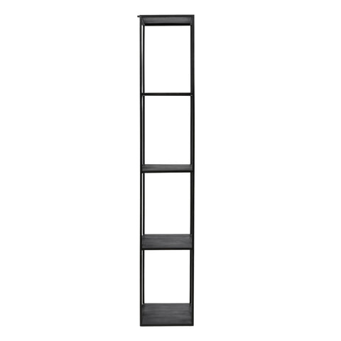 Isiah Black Bookcase