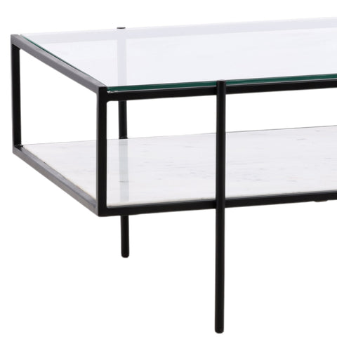 Travis White and Black Coffee Table