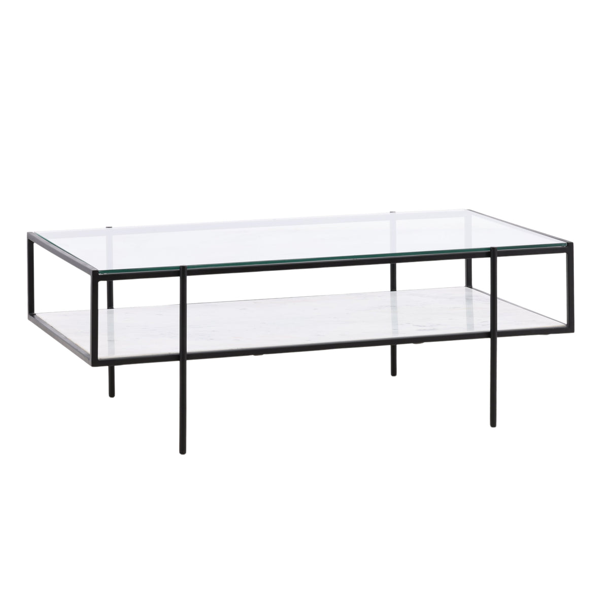 Travis White and Black Coffee Table