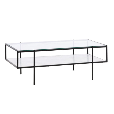 Travis White and Black Coffee Table