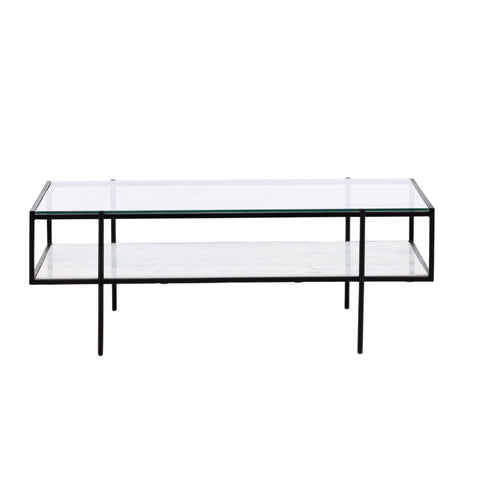 Travis White and Black Coffee Table