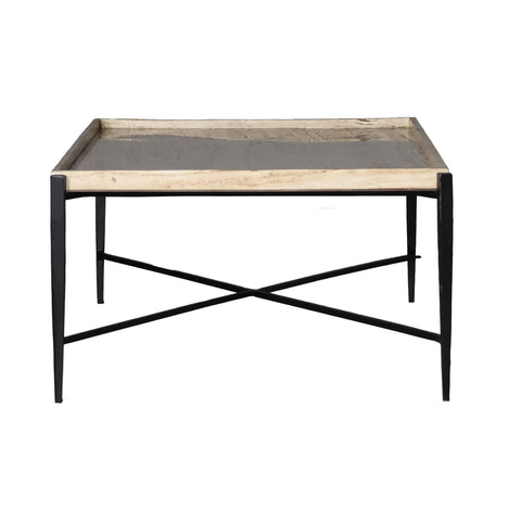 Rice Natural and Black Coffee Table