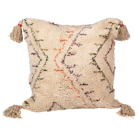Avery Beige with Multicolor Pillow