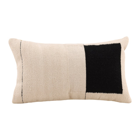 Aija Black and Off White Pillow