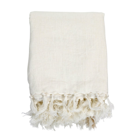 Gwendoyln Cream Throw