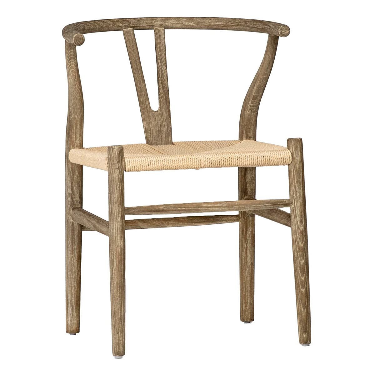Rylee Grey Wash and Light Natural Seat Dining Chair