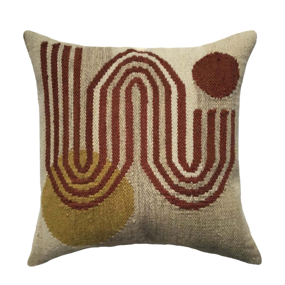 Ailsa Brown Multicolor Pillow