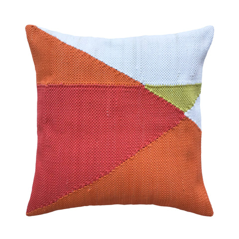 Alwyn Orange and Red Multicolor Pillow