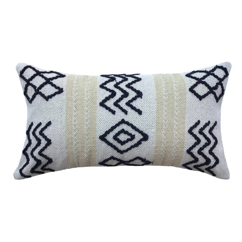 Kaarlo Natural and Black Pillow