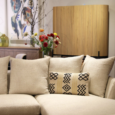 Kaarlo Natural and Black Pillow