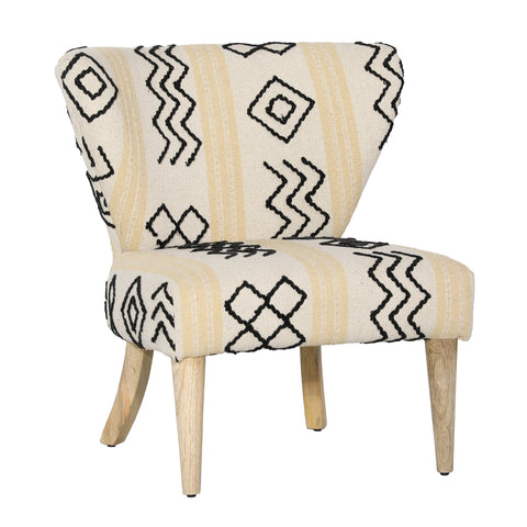 Kaarlo Natural and Black Occasional Chair
