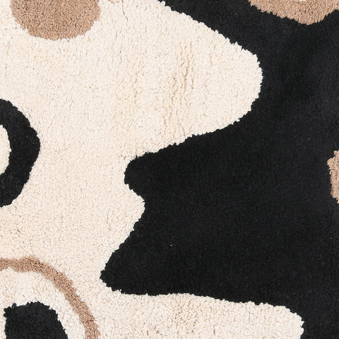 Aether Black, Off White and Taupe Pillow