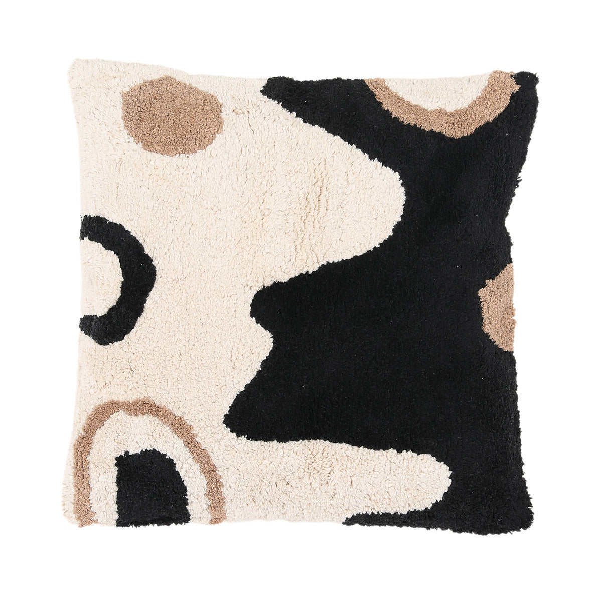 Aether Black, Off White and Taupe Pillow