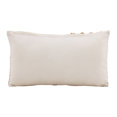 Kaida Beige and Burnt Orange Pillow