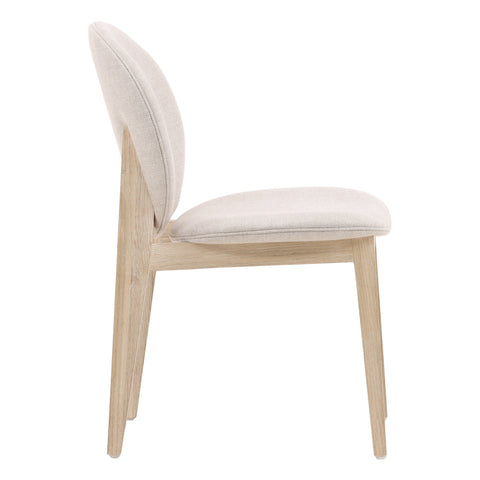 Laurence Taupe and Natural Dining Chair