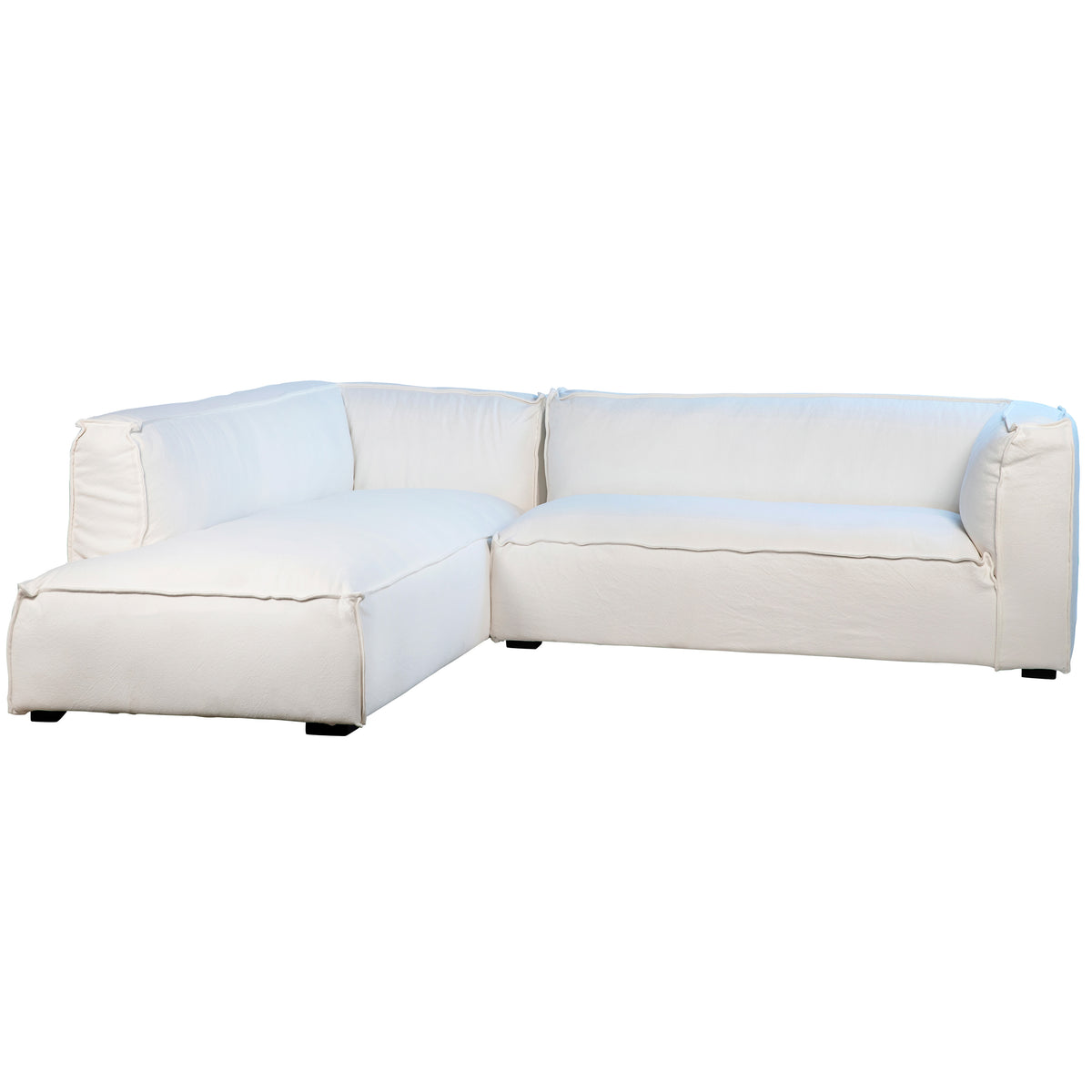 Basford White Chaise Sectional