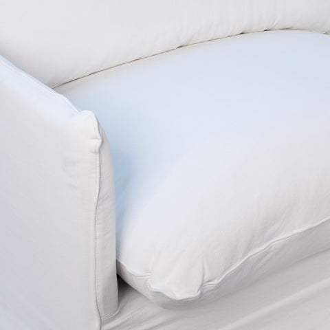 Adeline Snow White Finish Sofa