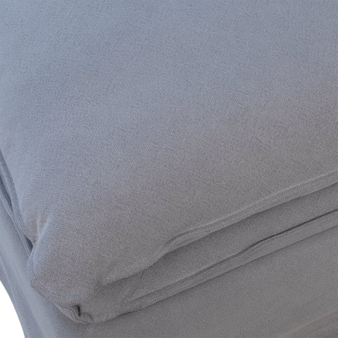 Gisborne Blue Grey Finish Ottoman