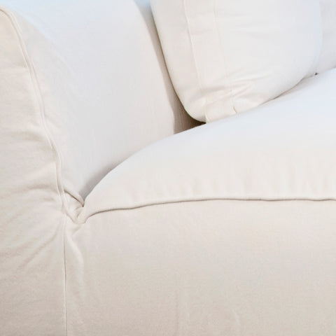 Marian White L-Shape Sectional