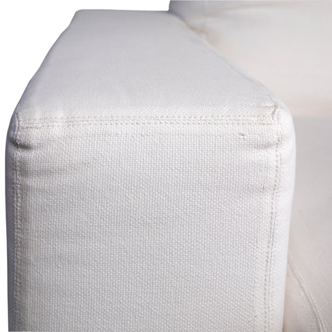 Mylo Snow White Upholstery Chaise Sectional