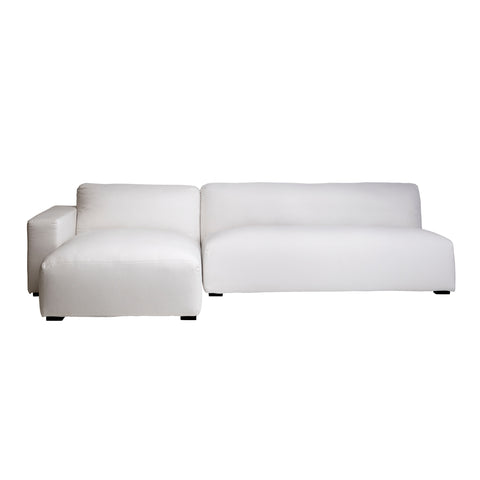 Mylo Snow White Upholstery Chaise Sectional