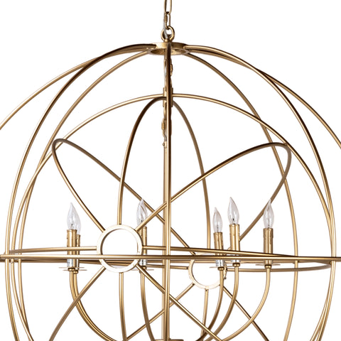 Aldino Brass Finish Chandelier