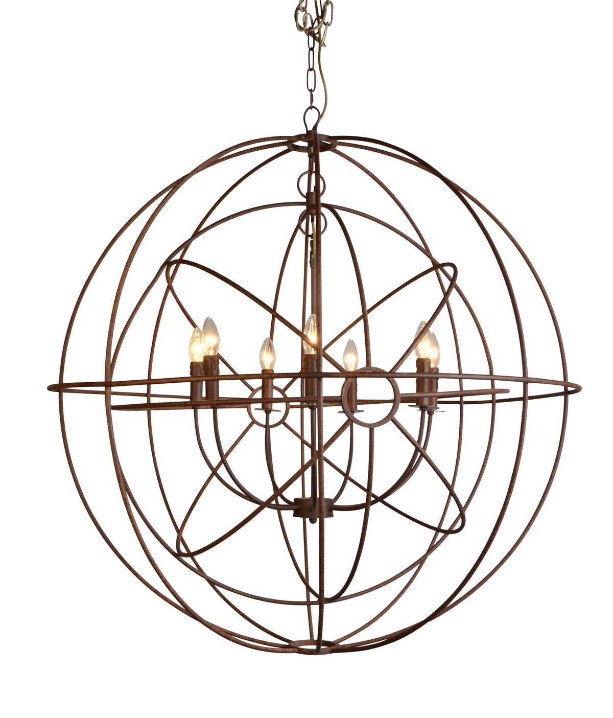 Aldino Brass Finish Chandelier