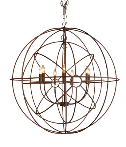 Aldino Brass Finish Chandelier
