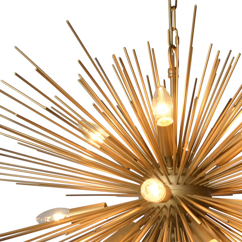 Makar Brass Finish Chandelier