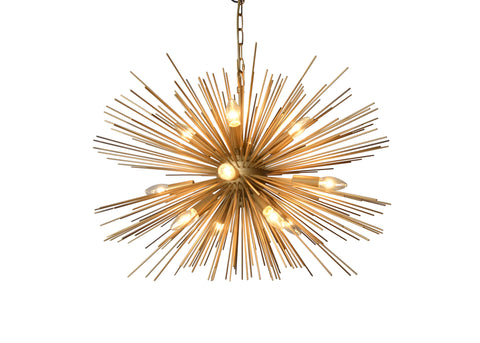 Makar Brass Finish Chandelier