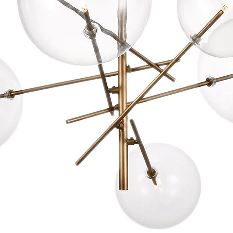 Leona Antique Brass Finish Pendant Light