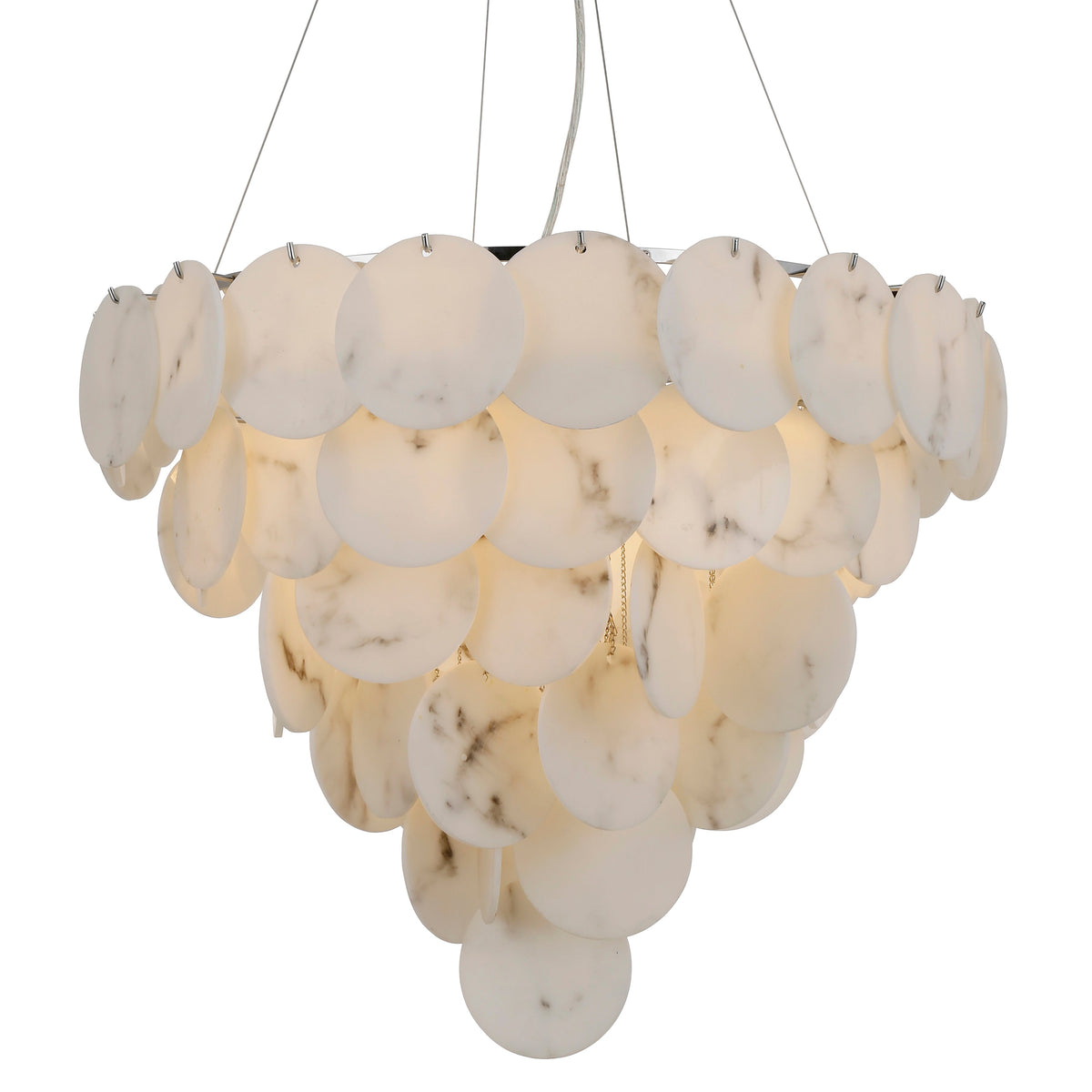 Solstice White Chandelier