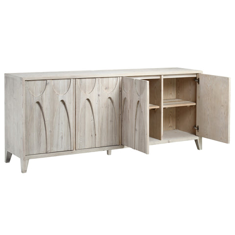 Montes Whitewash Finish Sideboard
