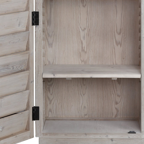 Lawton Light Grey Wash Sealed Finish Cabinet