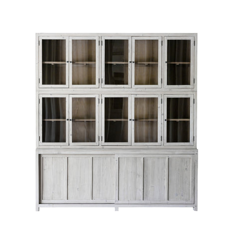 Haley Light Grey Wash Sealed Finish Cabinet
