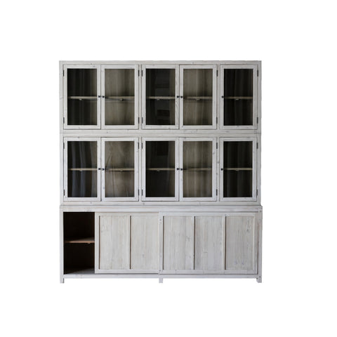 Haley Light Grey Wash Sealed Finish Cabinet