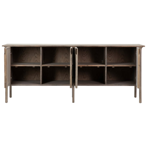 Torre Medium Brown Natural Wood Sealed Finish Sideboard