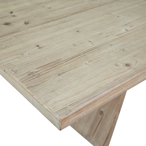 Berlin Light Warm Wash Sealed Finish Dining Table