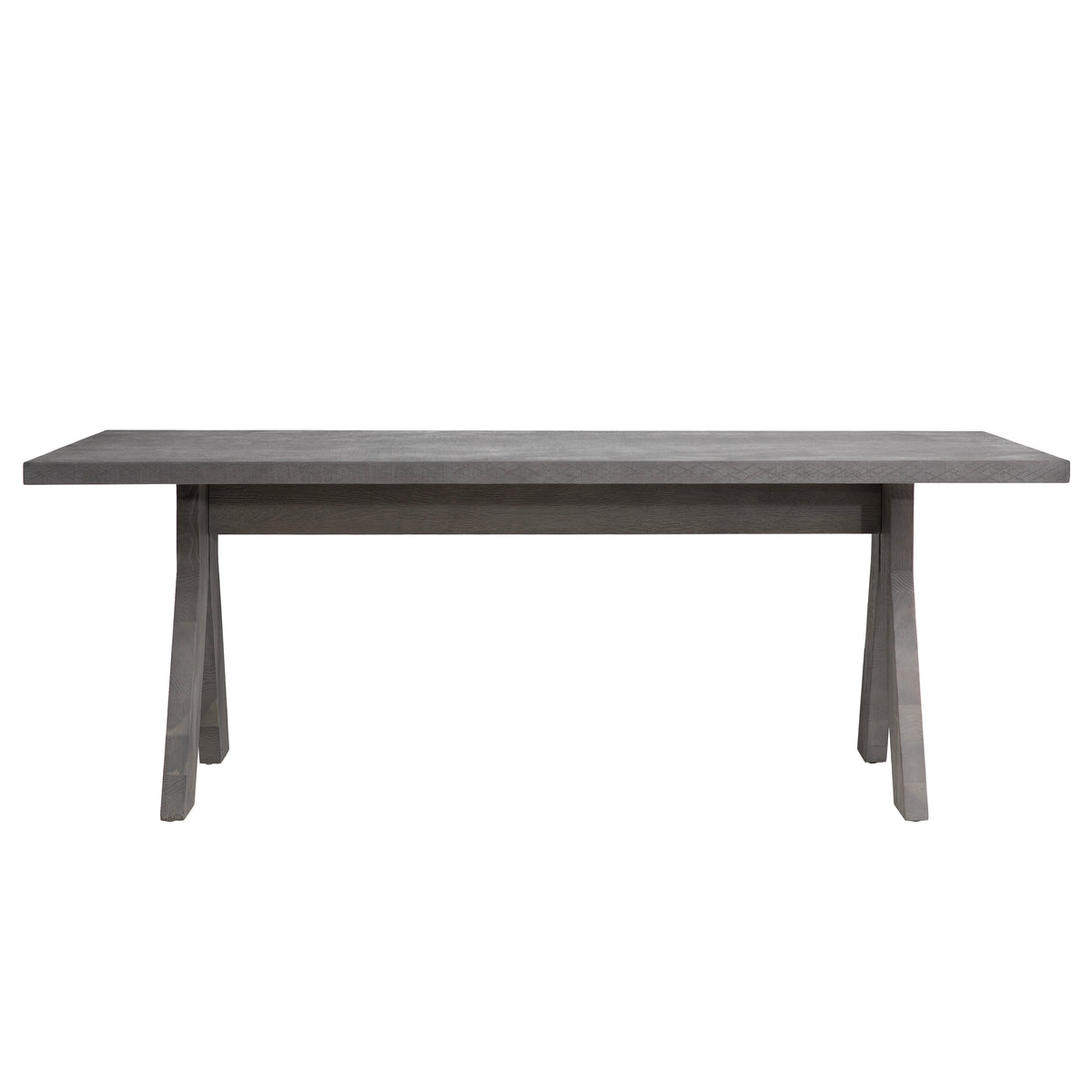 Augusto Charcoal Grey Textured Top with Smoked Oak Wood Finish Dining Table