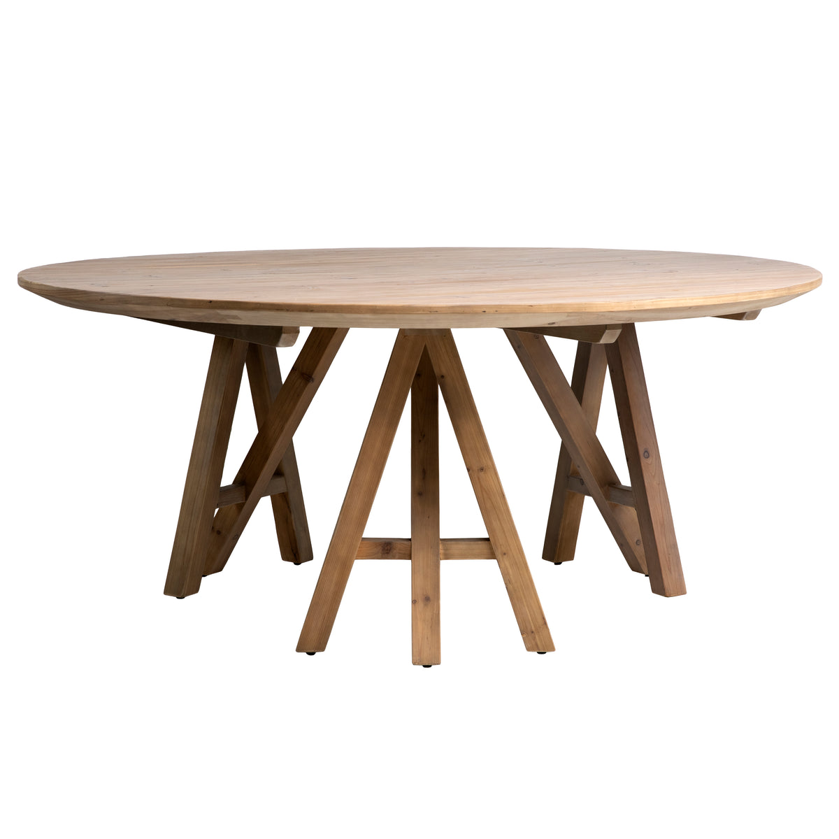 Andreas Natural Pine Wood Finish Dining Table