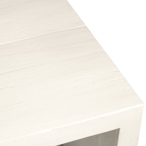 Miranda White Paint Lacquer Finish Coffee Table