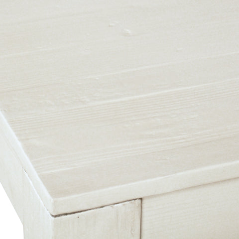 Miranda White Paint Lacquer Finish Dining Table