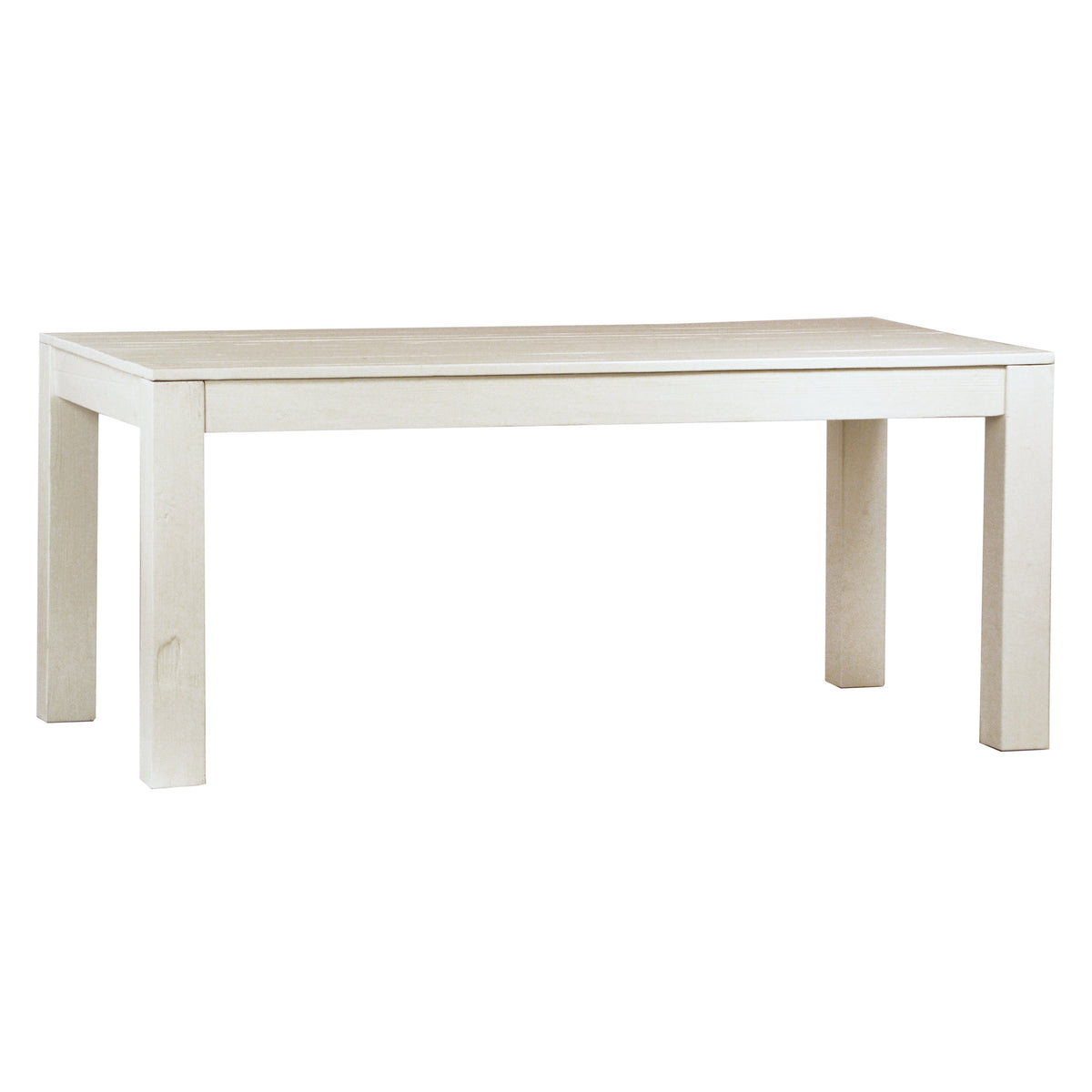 Miranda White Paint Lacquer Finish Dining Table