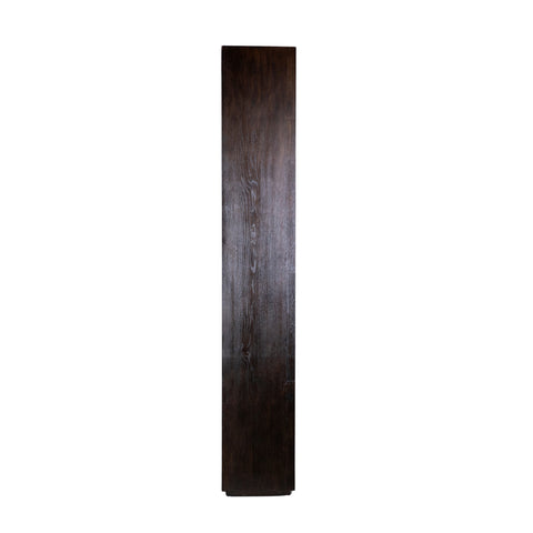 Eloa Dark Brown and Ebony Finished Wood Bookcase