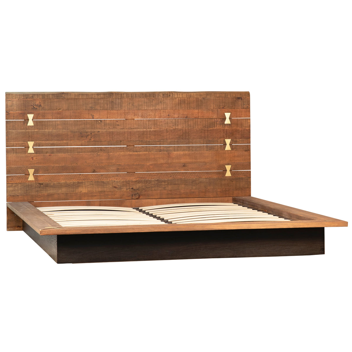 Donita Medium Brown Wood Finish Bed