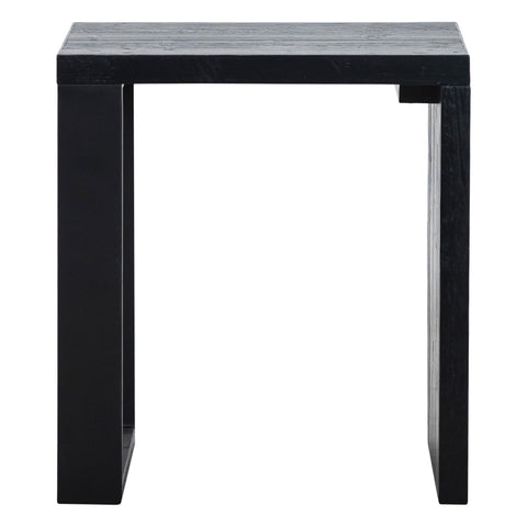 Mika Black and Powder Coated Iron Finish Side Table