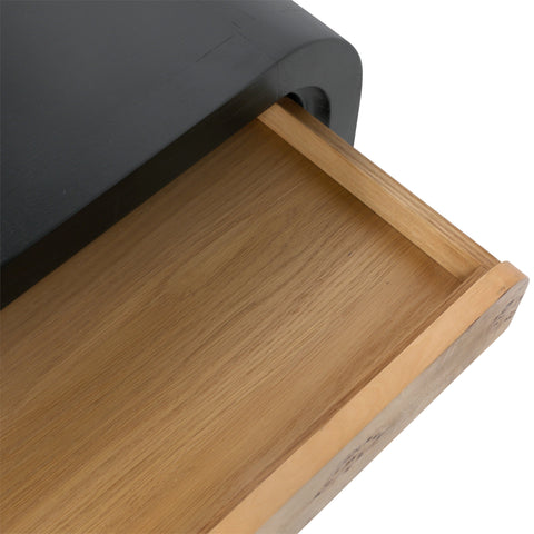Brennan Black and Natural Burl Desk