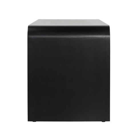 Brennan Black and Natural Burl Desk