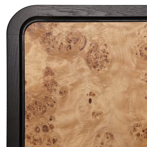 Brennan Black and Natural Burl Sideboard